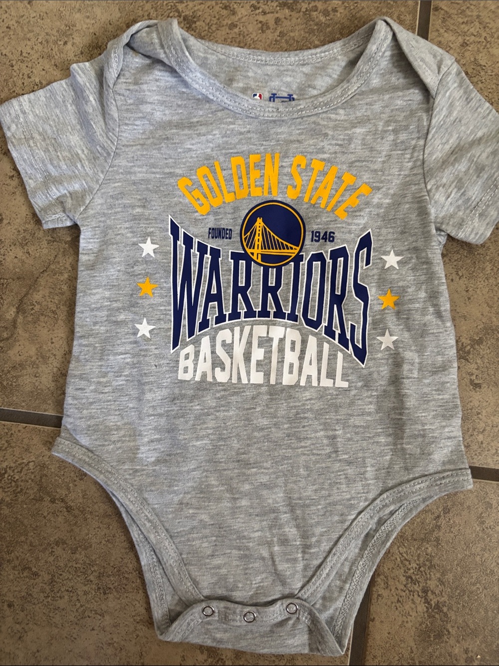 New Golden State Warriors Baby Onesie